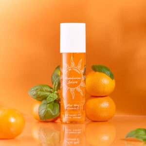 fotografia reklamowa mgiełka do ciała Mandarino Solare zdjęcie aranżowane